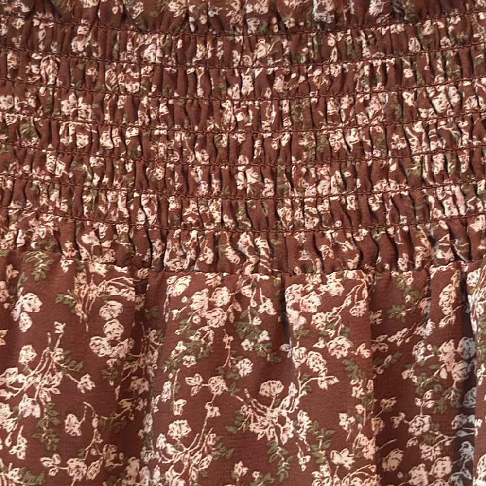 Altar’d State floral ruffled skirt - Picture 2 of 3